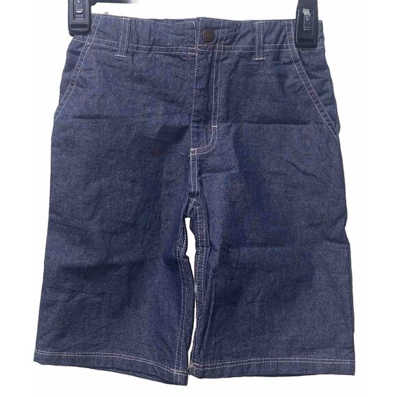 Lucky Brand Boys 2pc Button Up Shirt/Denim Shorts Set Clover Woven - Size 7 - Picture 9 of 10